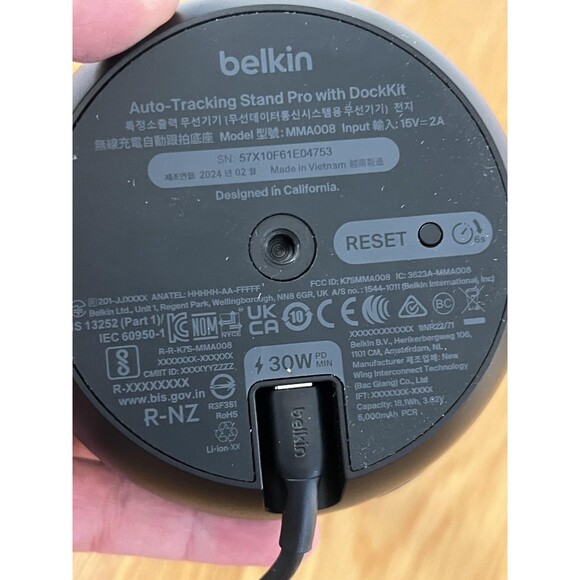 Belkin Auto-Tracking Stand Pro With DockKit MMA008 MagSafe IPhone Charger Dock - Picture 3 of 5